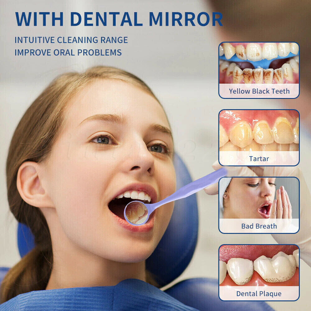 10PCS Dental Double Sided Anti-fog Mouth Mirror Oral Mirrors DL