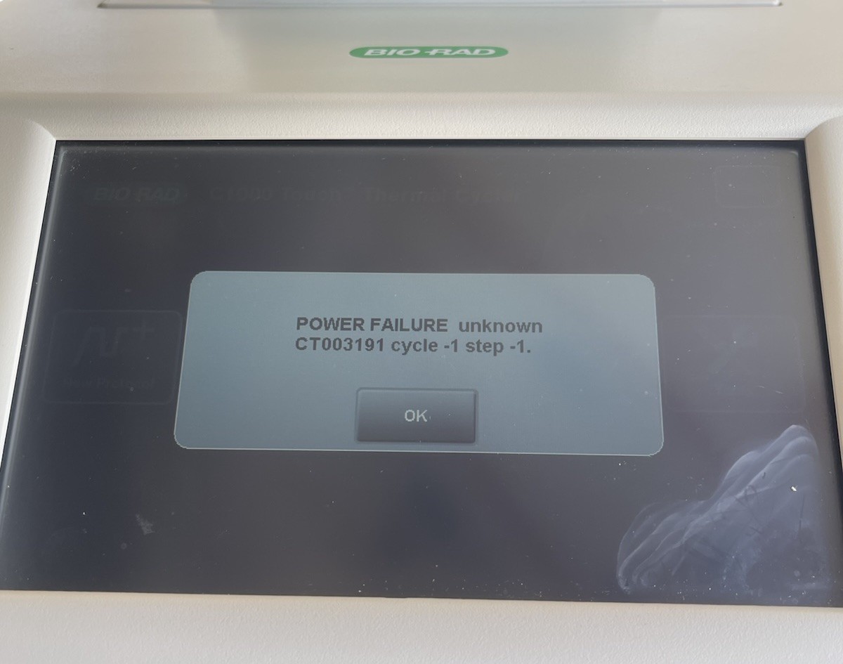 Bio-Rad C1000 Touch Real-Time PCR Thermal Cycler w 96 Well Reaction Module AS IS