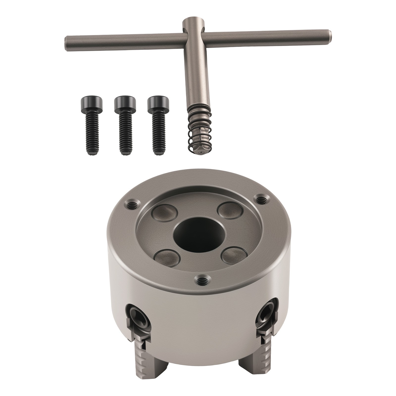 K72-80 4 Jaw Self Centering Chuck 80mm Metal Lathe HT300 Cast Iron K7280