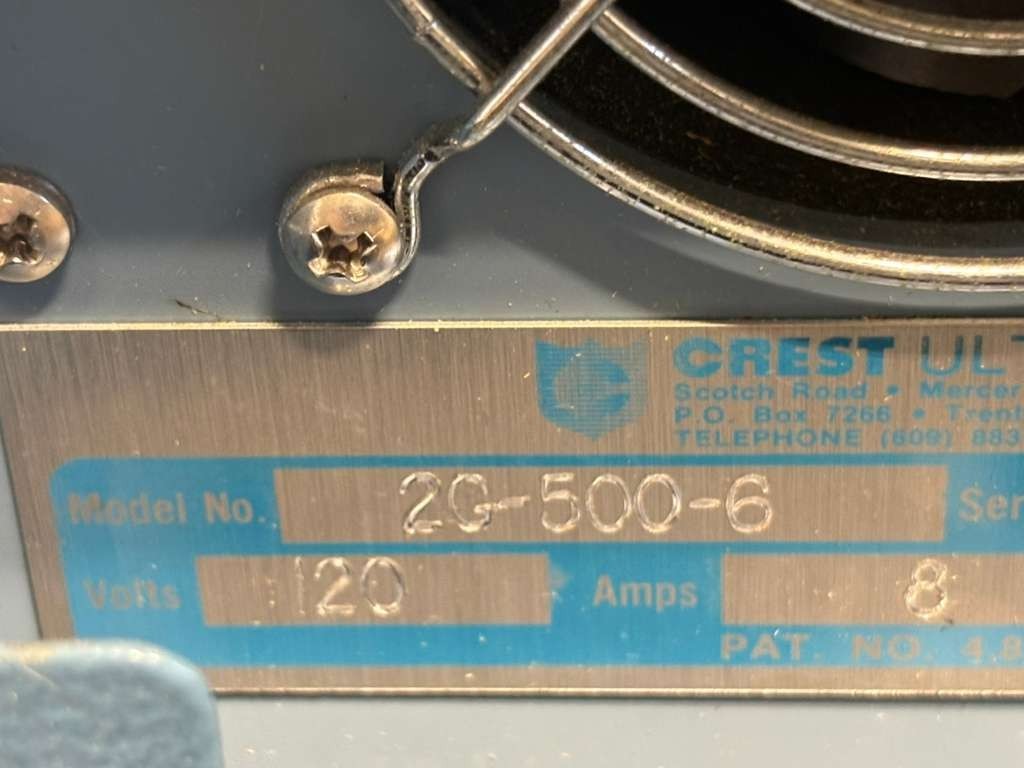 QTY 2 Crest Ultrasonics Genesis 25 KHz Tru-Sweep Ultrasonic Generator 2G-500-6