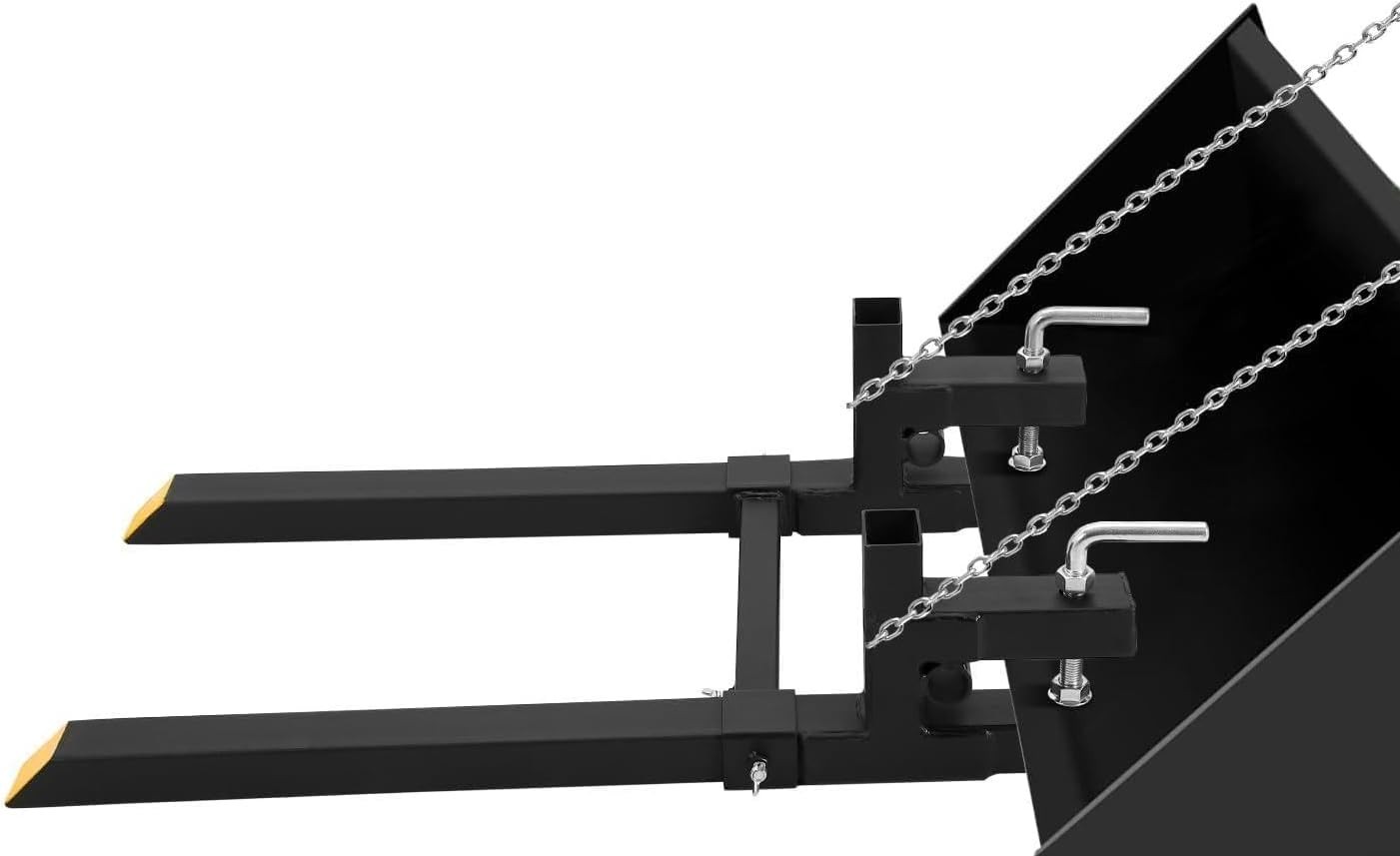 43 Inch Clamp On Pallet Forks 2000lbs Tractor Bucket Quick Attach Skid Steer