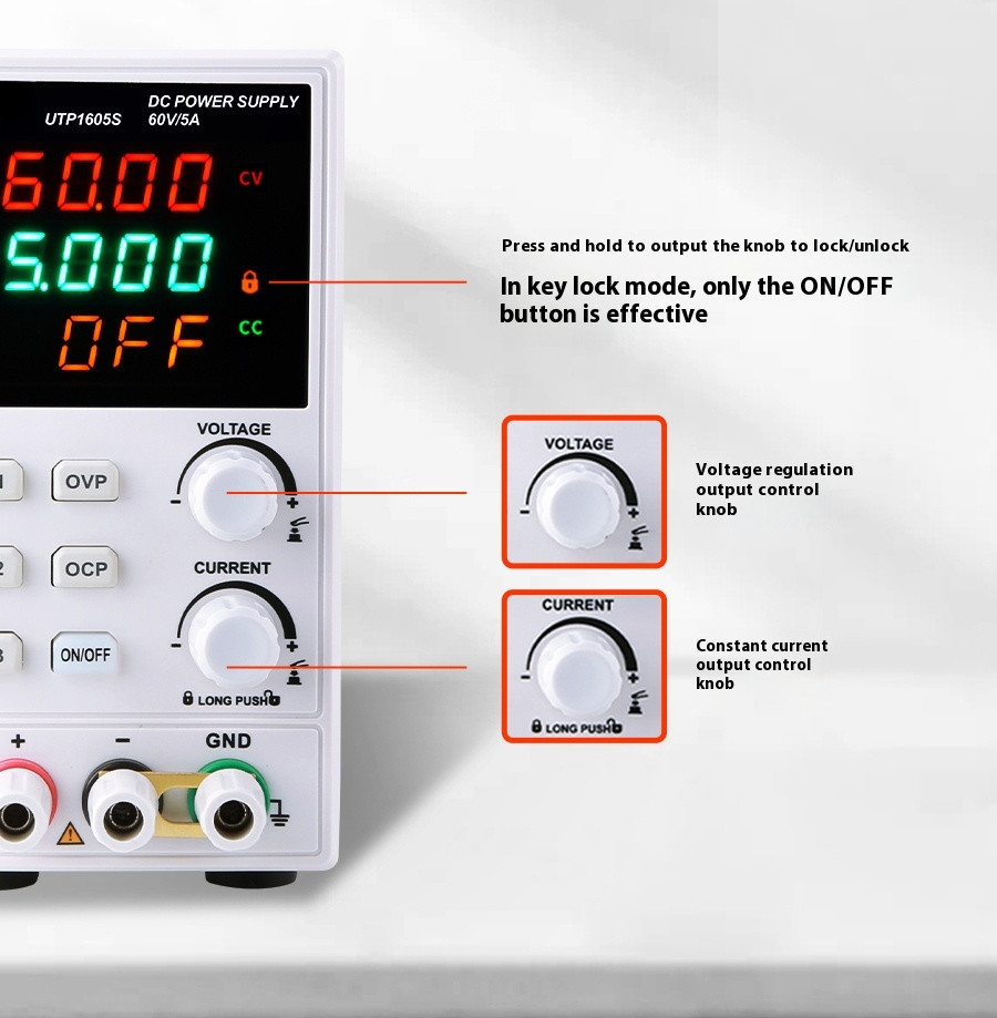 110V/220VDigital Display Adjustable Single Channel DC Regulated Power Supply