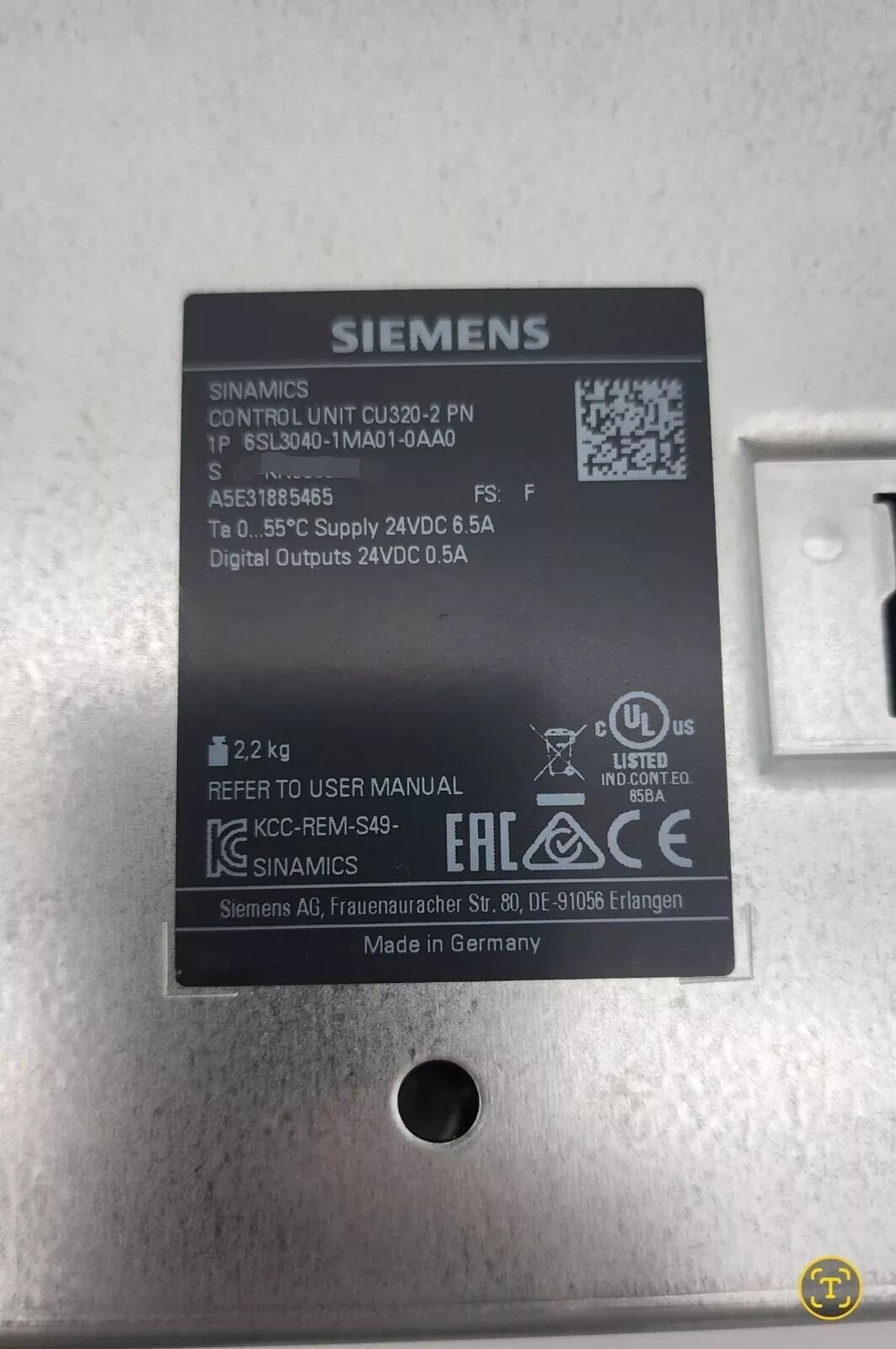 SIEMENS 6SL3040-1MA01-0AA0 Control Unit / 6SL30401MA010AA0 *NDA AVAILABLE*