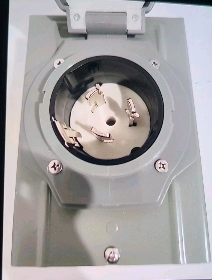 30 Amp Generator Inlet Box, NEMA L14-30P Pre-Drilled Power Inlet Box for 4 Prong