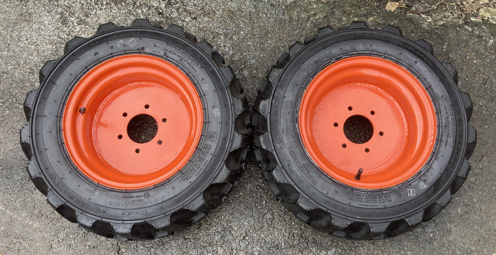 23X8.50-12 XD2010 Front Tires/Rims for Kioti/Kubota B-Series-6-4.75″ lugpattern
