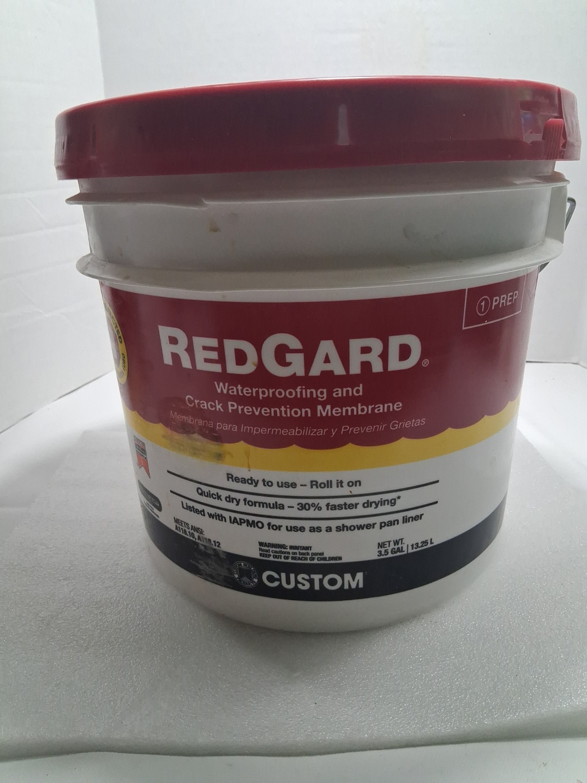 Custom Building RedGard Ready to Use Pink Waterproofing &Crack Prevention 3.5gal