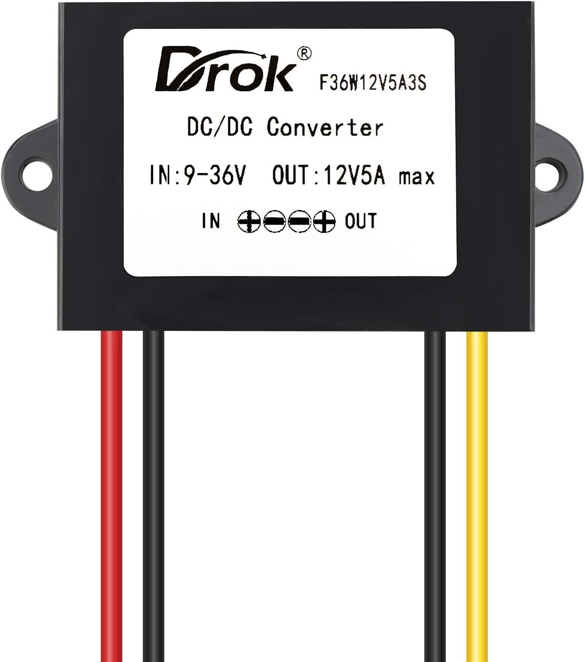 Durable 12V Step-Up/Step-Down Voltage Regulator for Electronics & Car Audio