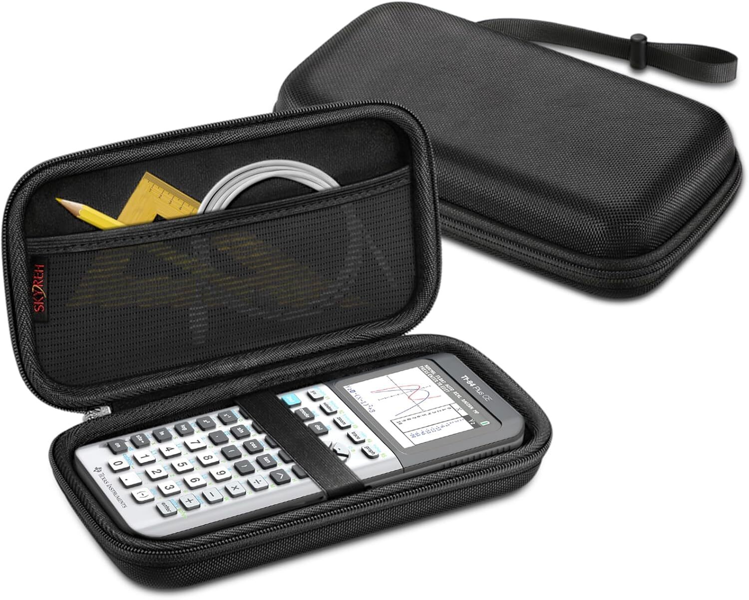 Graphing Calculator Carrying Case for TI-84 Plus CE, Hard EVA Shockproof Case