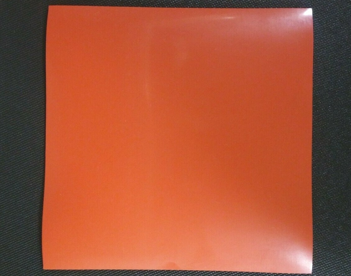 Silicone Rubber Sheet US Hi-Temp Red -(2 Pcs)- 1/8”Thick x 4″ x 4″ Sq Pad 60D