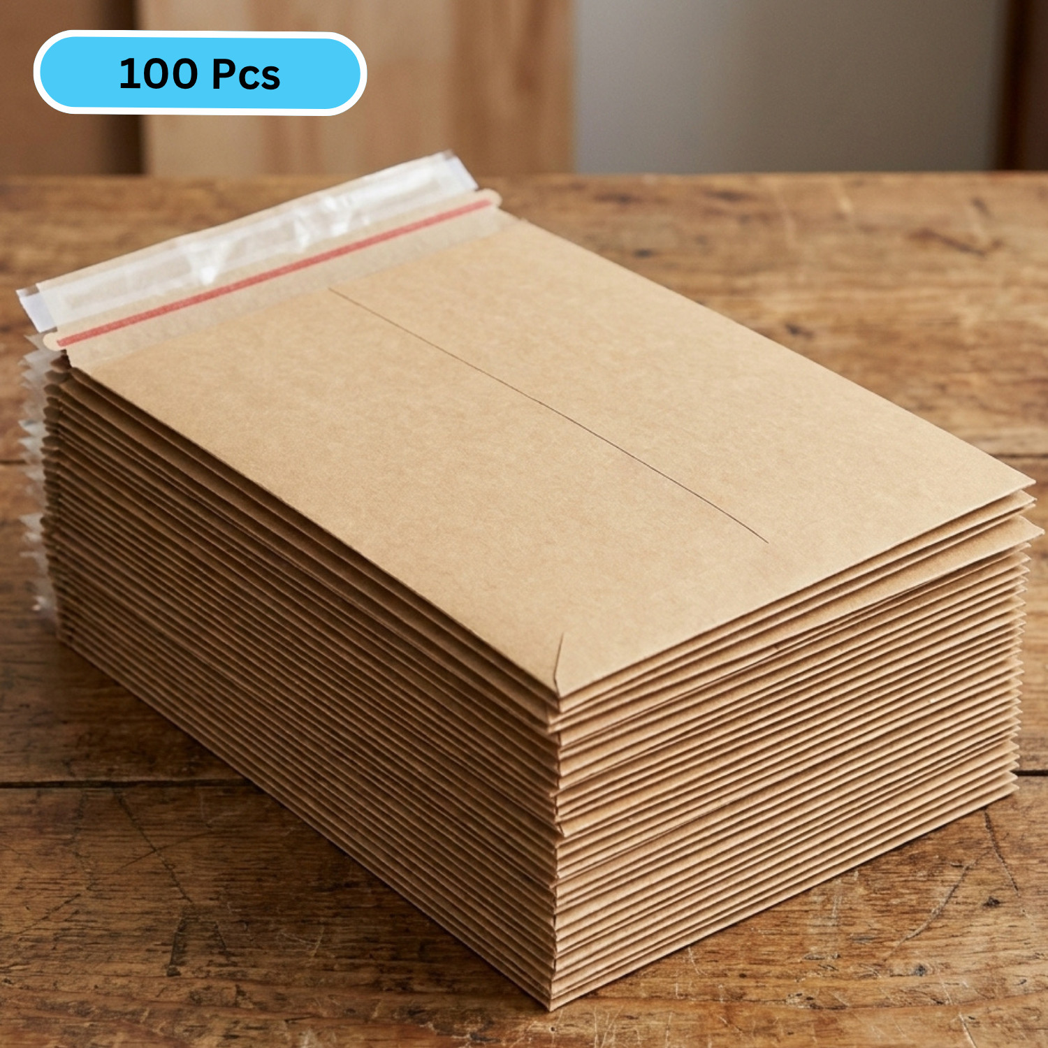 6″ x 8″ Flat Cardboard Envelopes Kraft Rigid Photo Document 6×8 Mailers 100 PCS