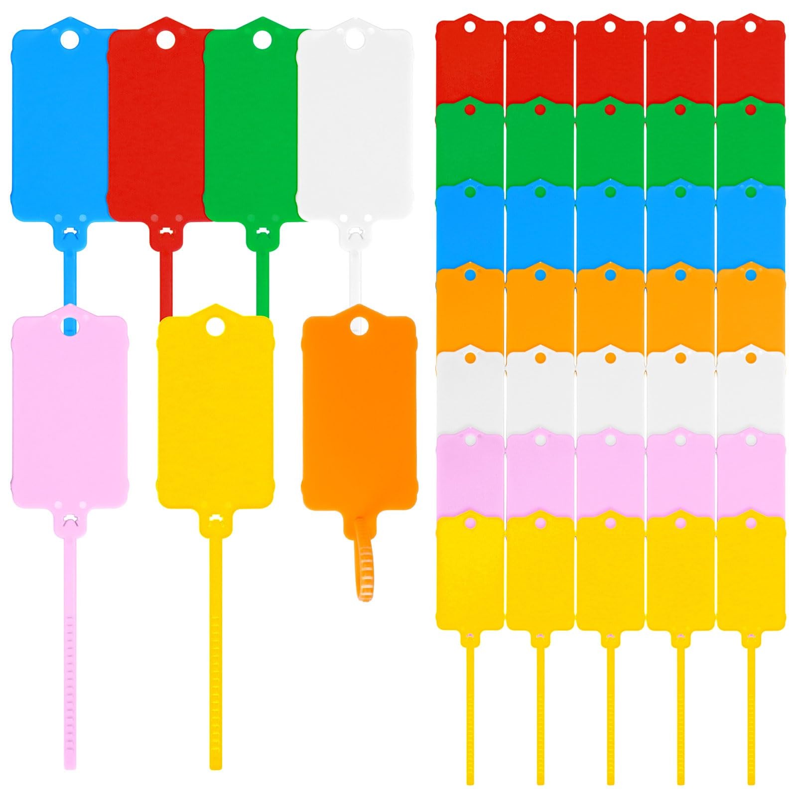 70PCS Plastic Shipping Tags1.46″ x 2.48″ Waterproof Labels Writable Hanging Tags