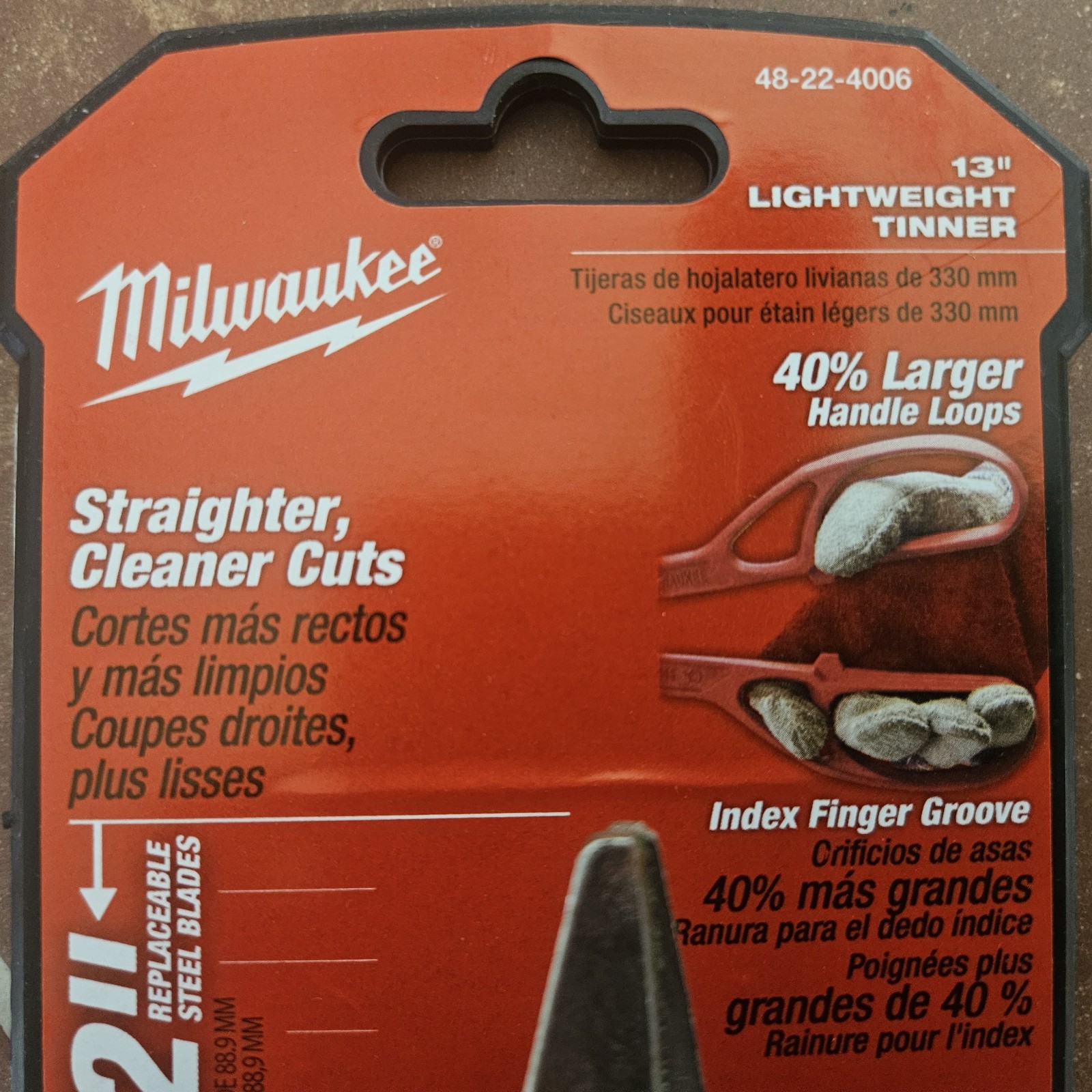 Milwaukee 13″ Lightweight Tinner, New