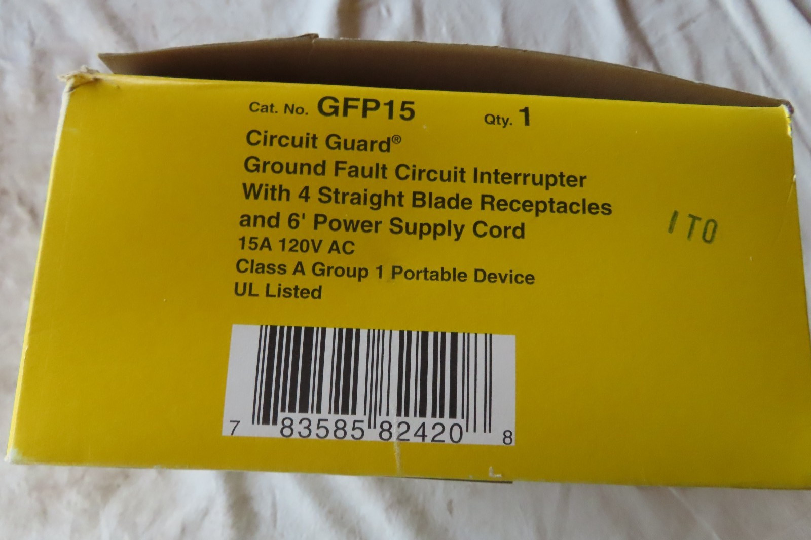 Hubbell Guard GFCI 4 Outlet Portable 6 Feet In Box