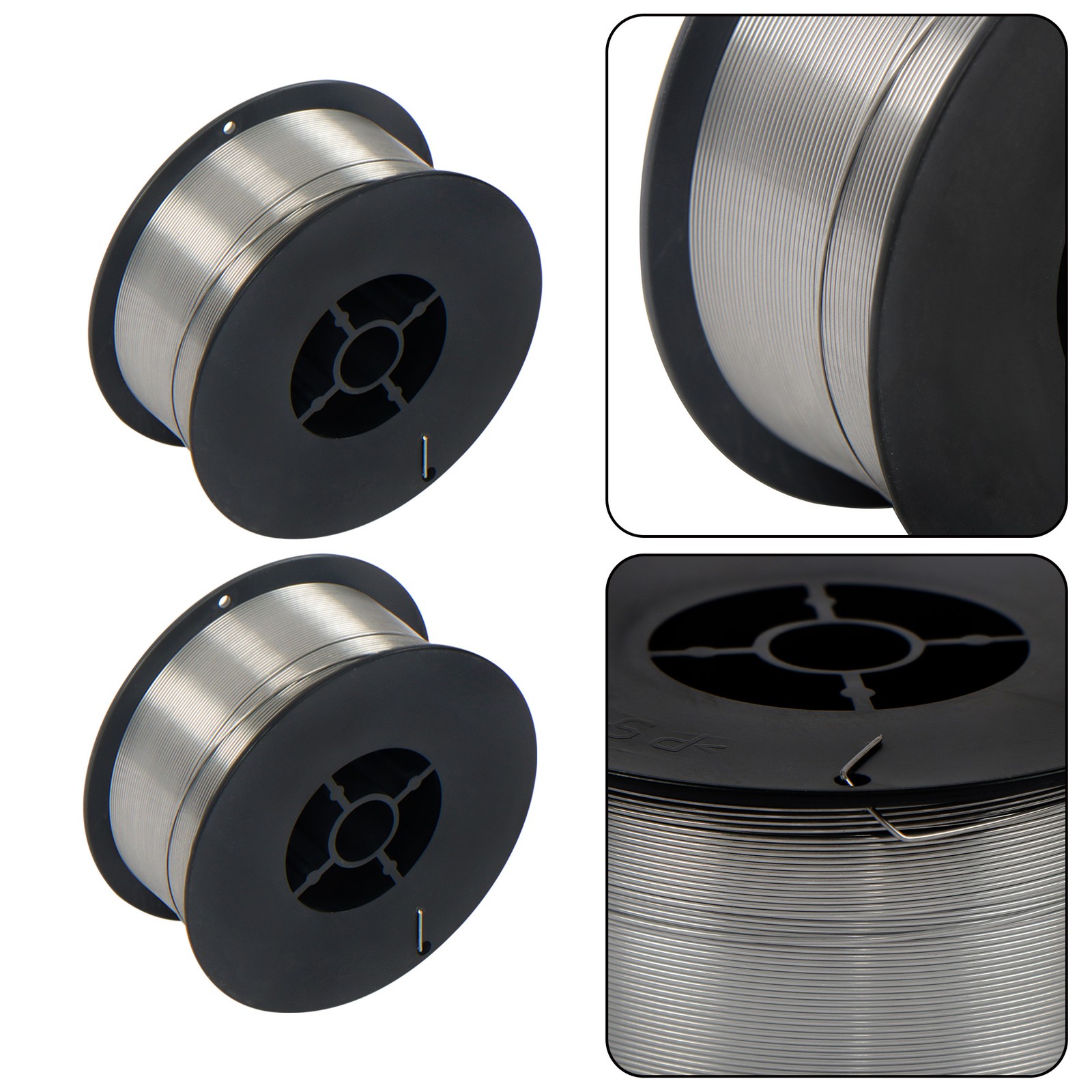 2-Pack 0.030″ Gasless Flux Core Wire, 2lb Each for MIG Welding Stainless Steel