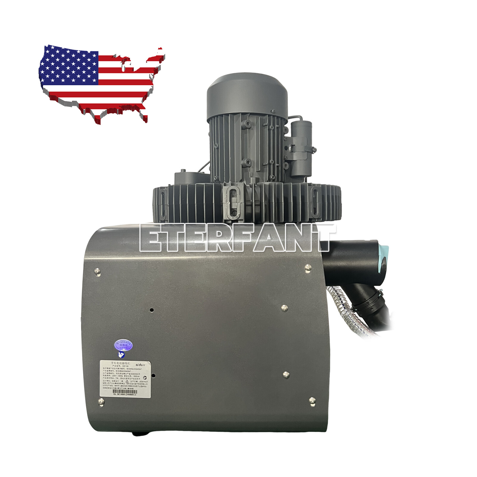 ETERFANT Mobile Dental Suction Unit System Pressure Vacuum Pump DE106/GS-M300