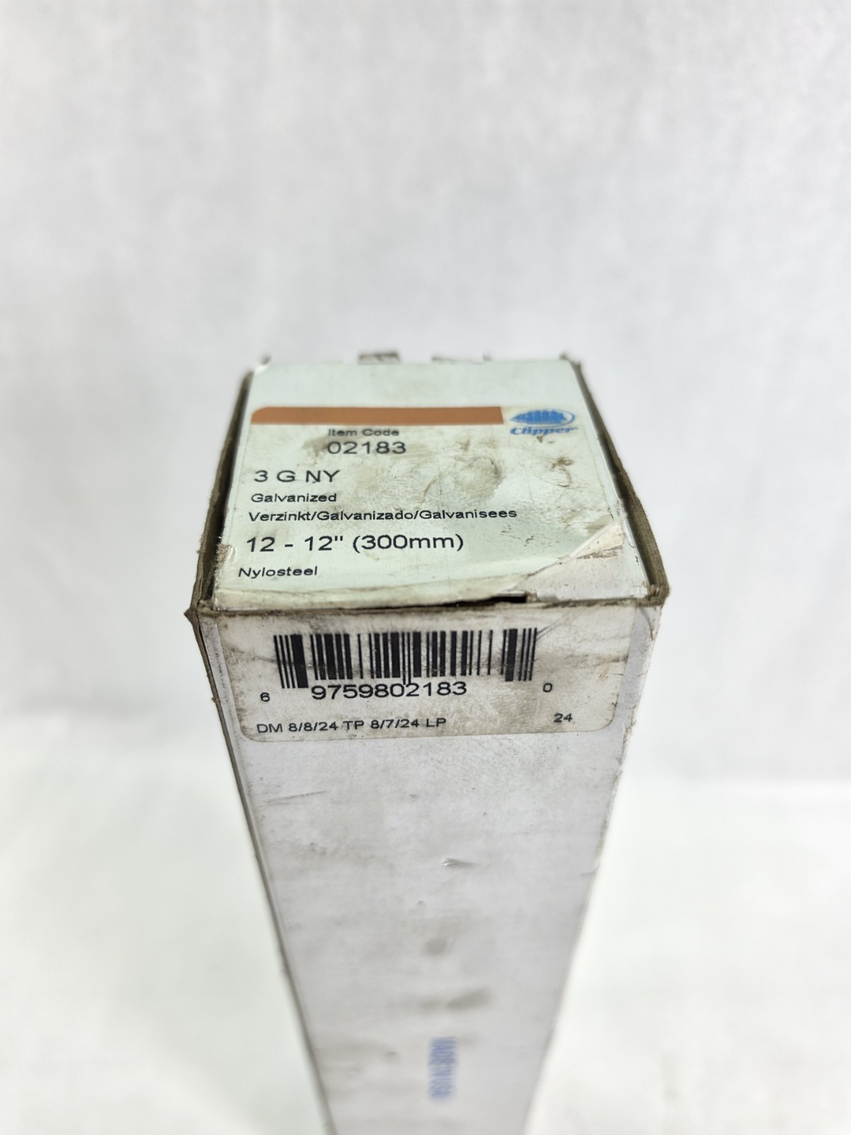 NEW Clipper 3G NY Galvanized Belt Fasteners 12″ (300mm) NyloSteel NOS