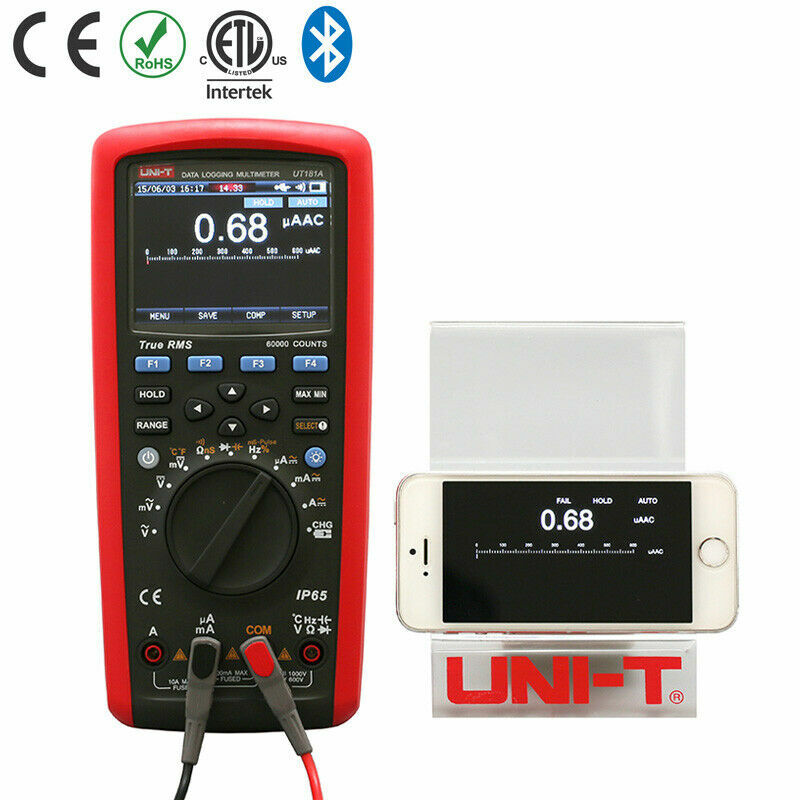 UNI-T UT181A True RMS Datalogging LCD Digital Multimeter Auto Range 60000 Cou