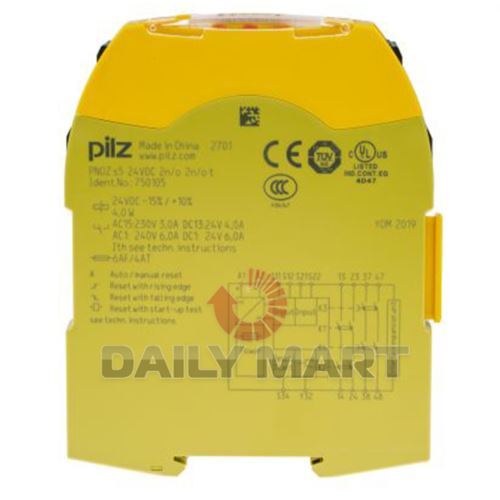 New In Box PILZ PNOZ S5 750105 Safety Relay
