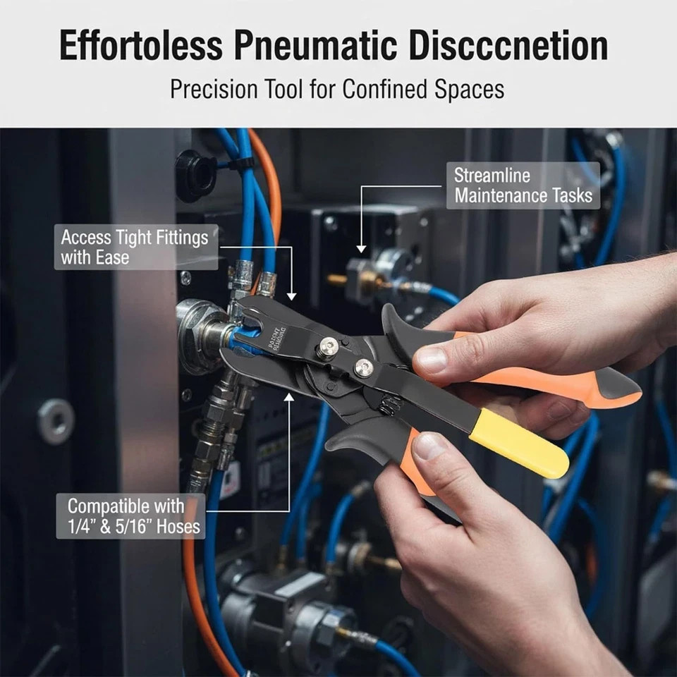 Air Line Disconnect Pliers 1/4 5/16 Push to Connect Pneumatic Tool