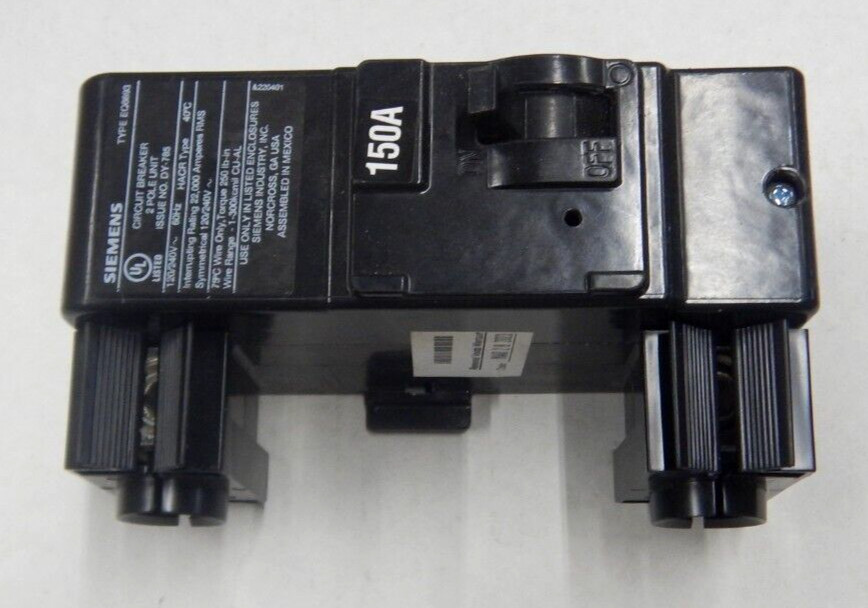 Siemens MBK150A / EQ8693 Main Breaker 150 amp 240V 2-Pole 22kA NEW