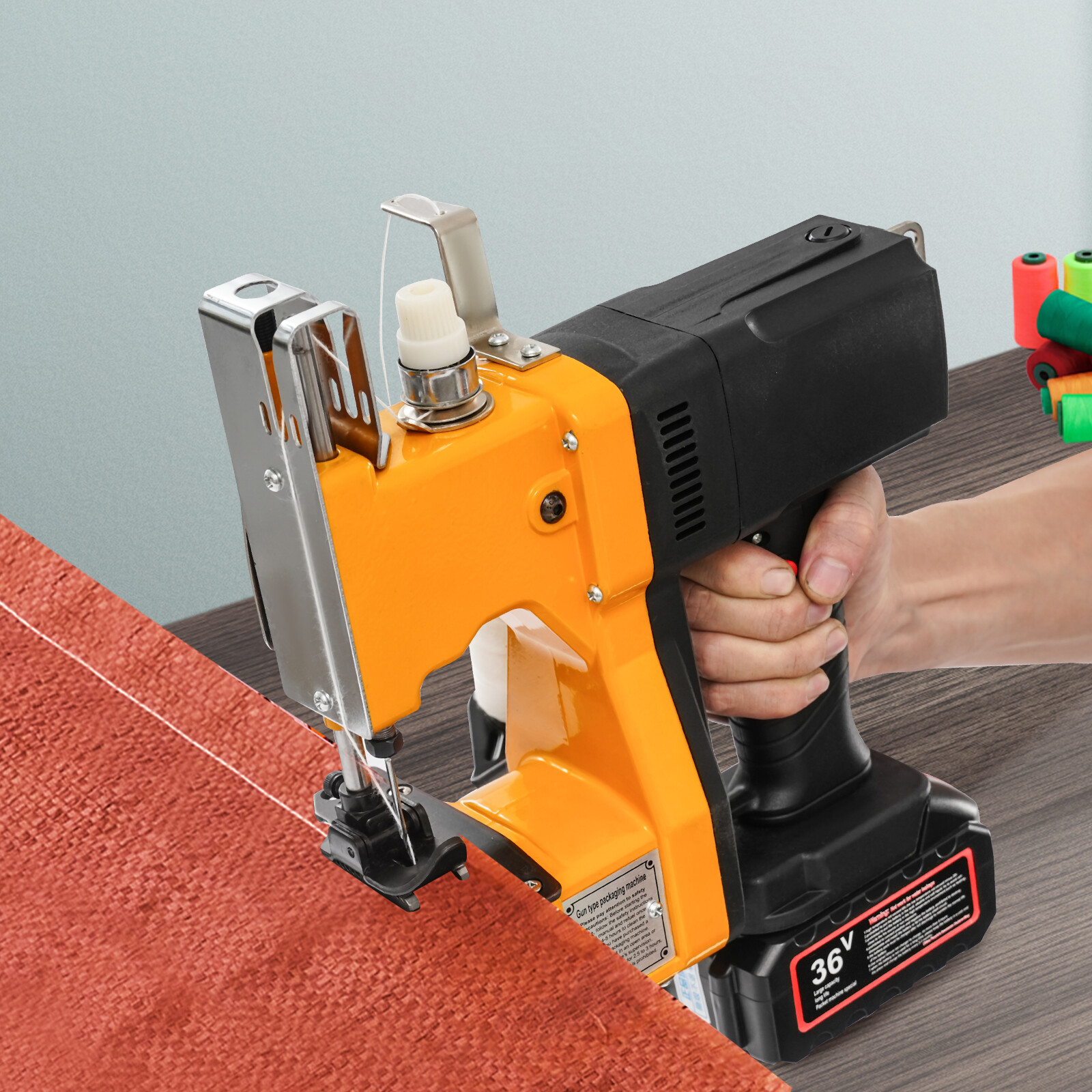 Electric Bag Stitching Closer Portable Wireless Sack Seal Sewing Machine Kit