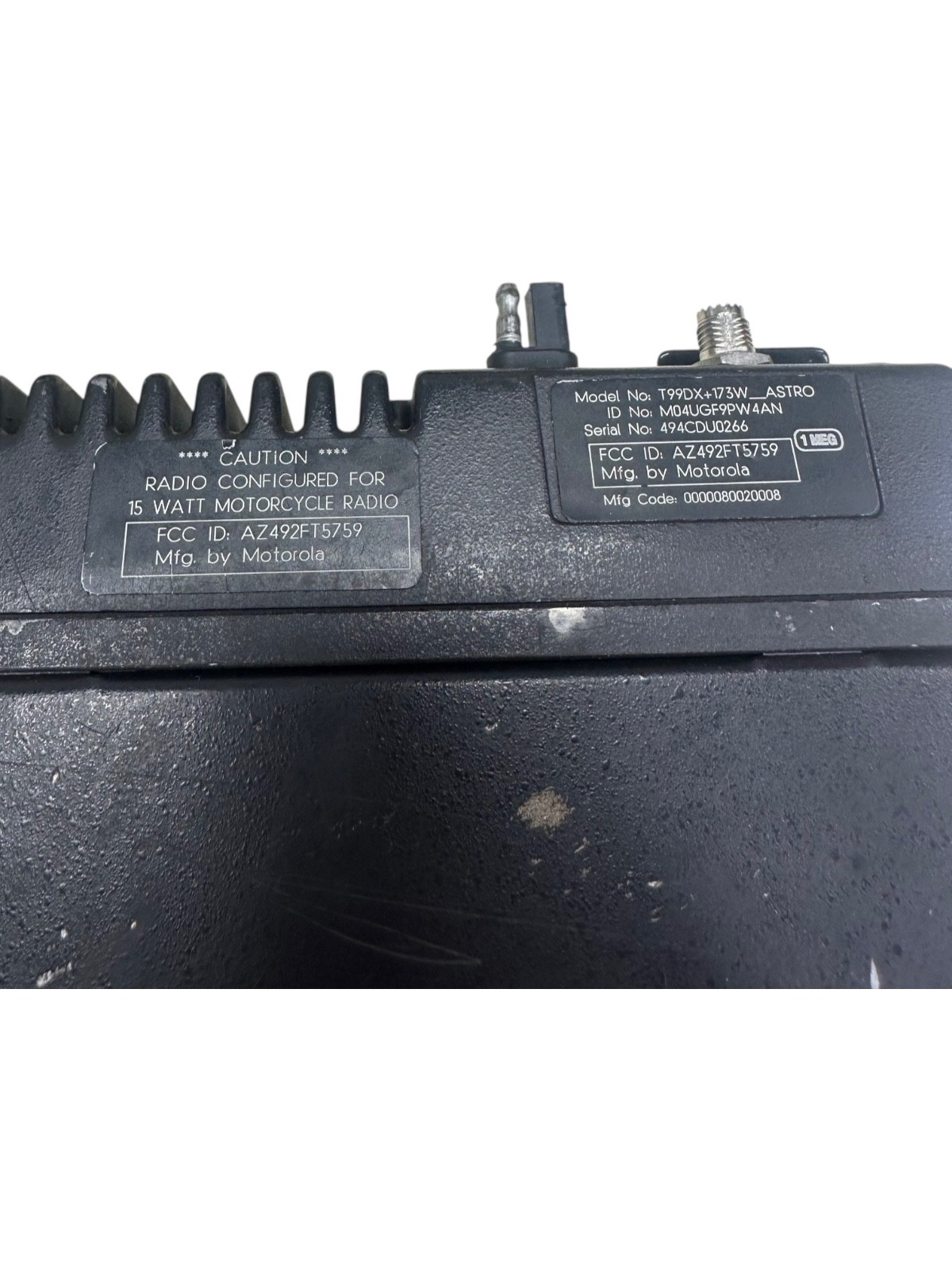 Motorola 763862 Astro Control Unit T99DX+173W_ASTRO, M04UGF9PW4AN **SALE**