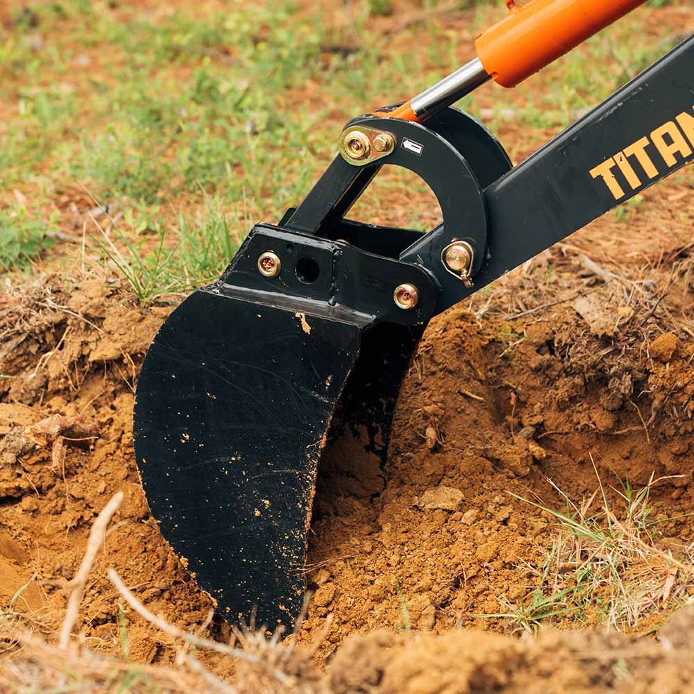 Titan Attachments Skid Steer Fronthoe 8″ Bucket, Excavator Attachment
