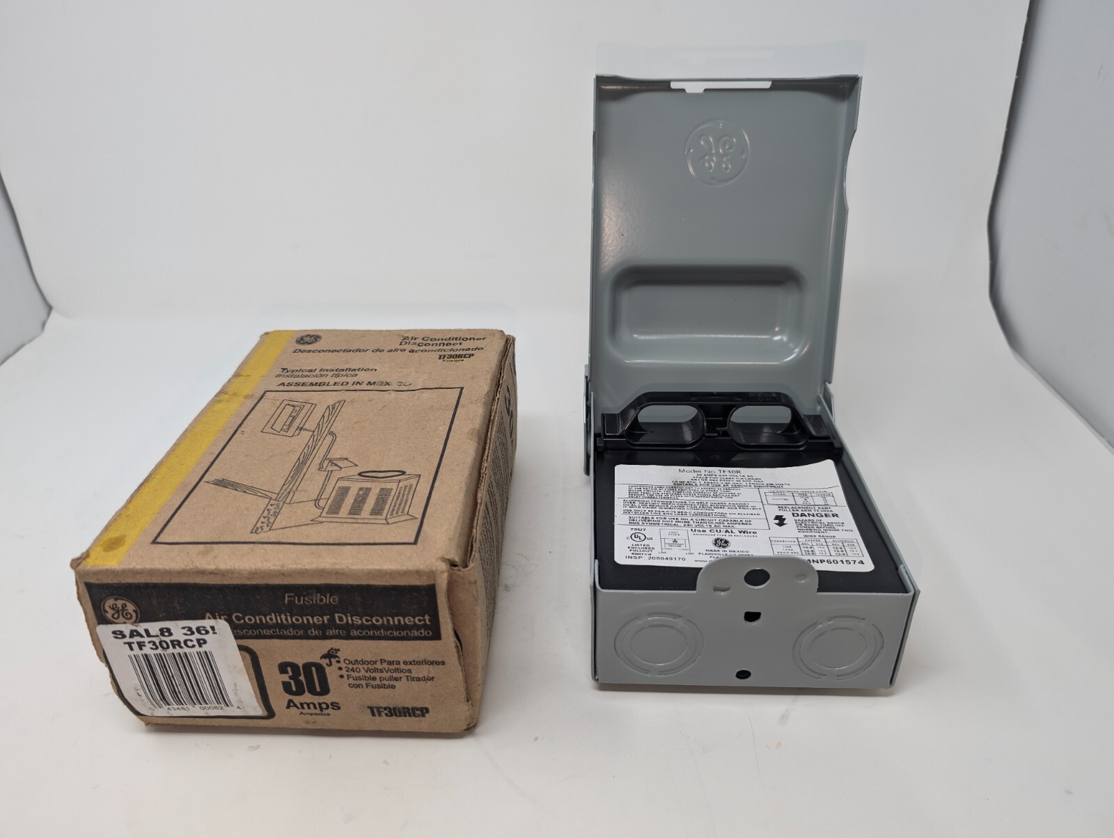 NEW! General Electric GE Air Conditioner Disconnect 30 Amp TF30RCP (178)