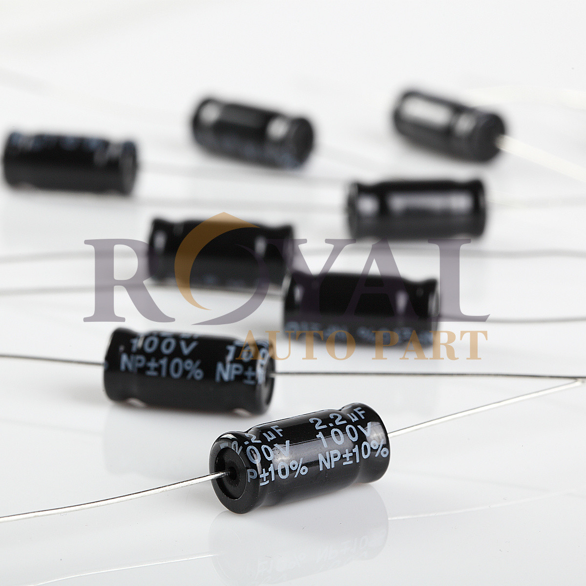 10pcs Non-Polarized Electrolytic Audio Capacitor 2.2uF 100V