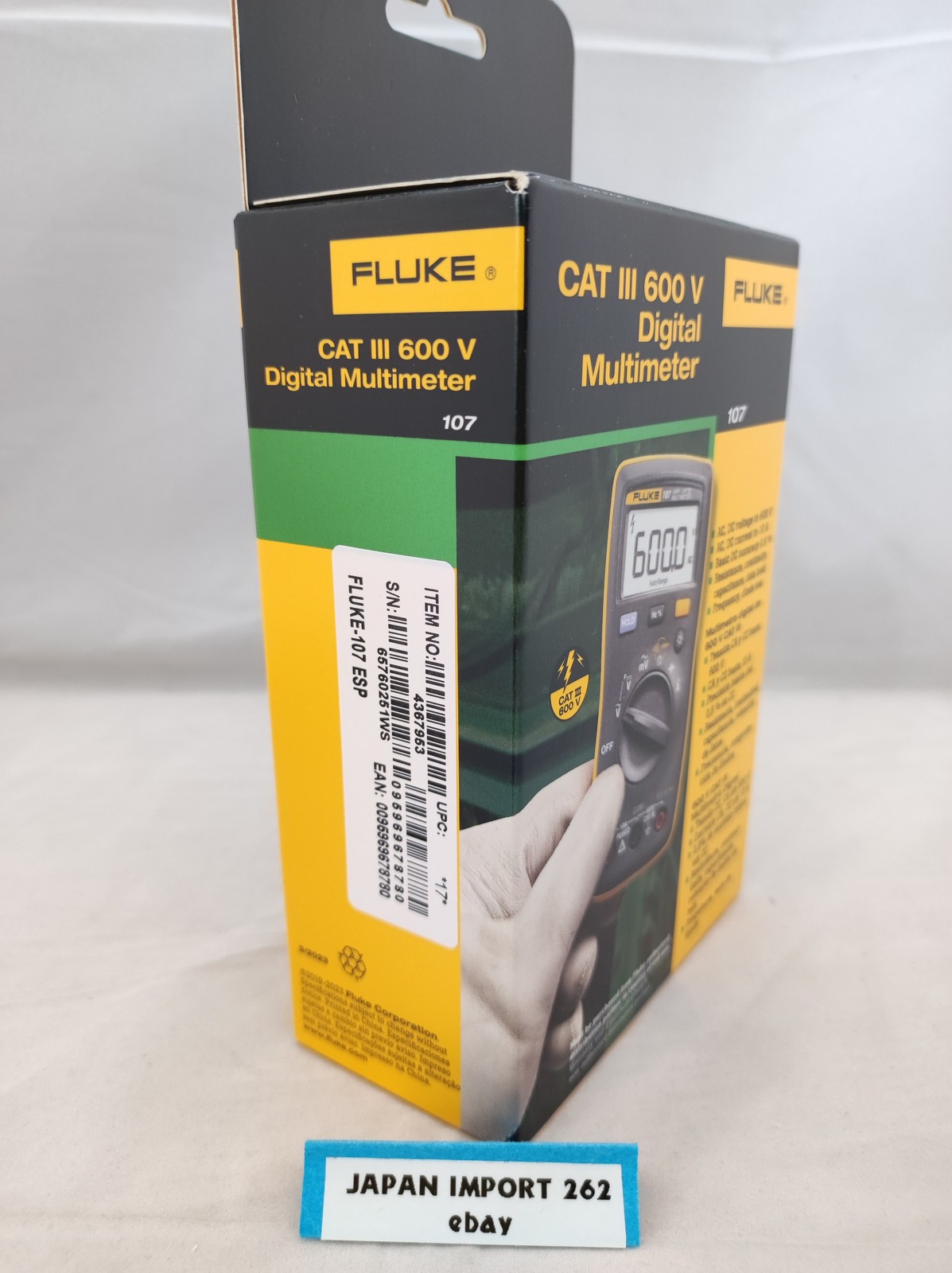 Fluke 107 AC DC Current Handheld Digital Multimeter 4367953