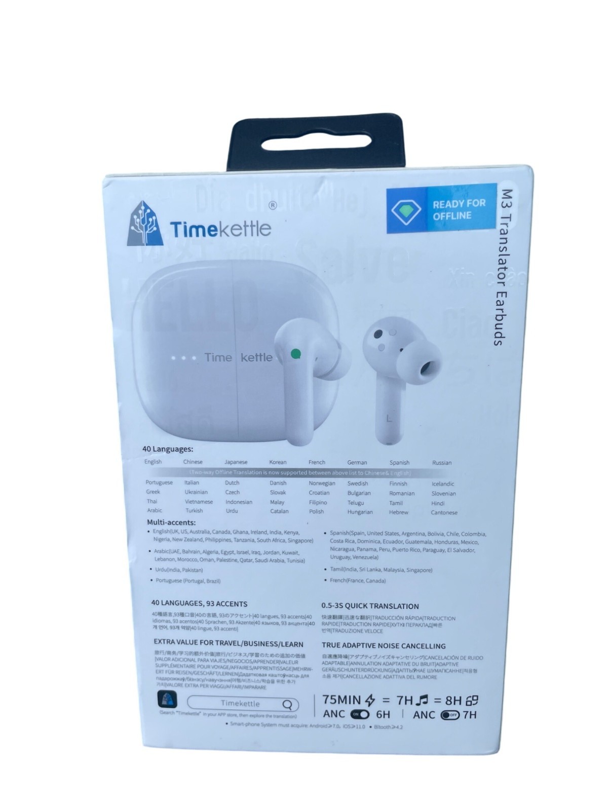 Timekettle M3 Language Translator Earbuds – Online/Offline Translation