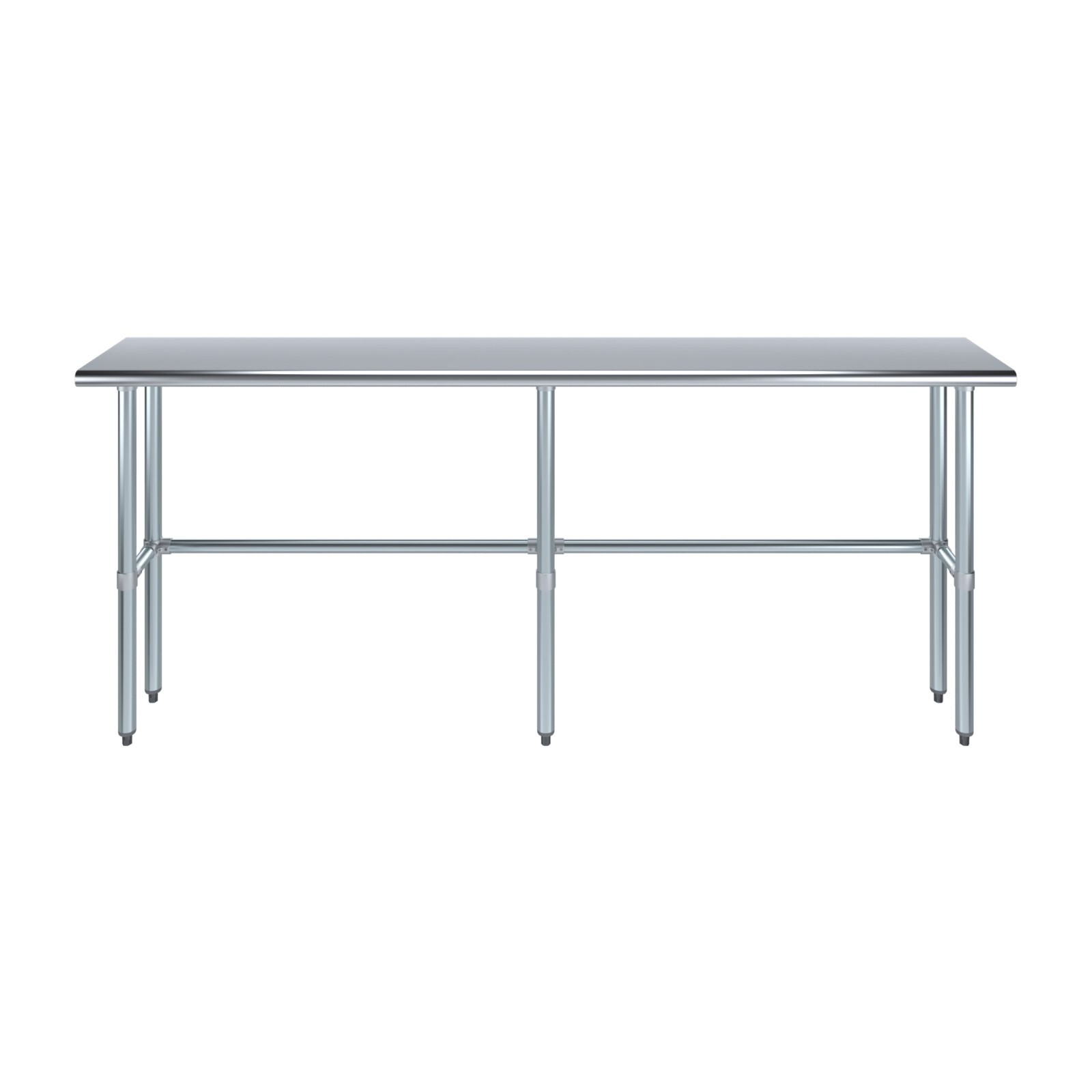 14 in. x 84 in. Open Base Stainless Steel Work Table | Residential & Commercial