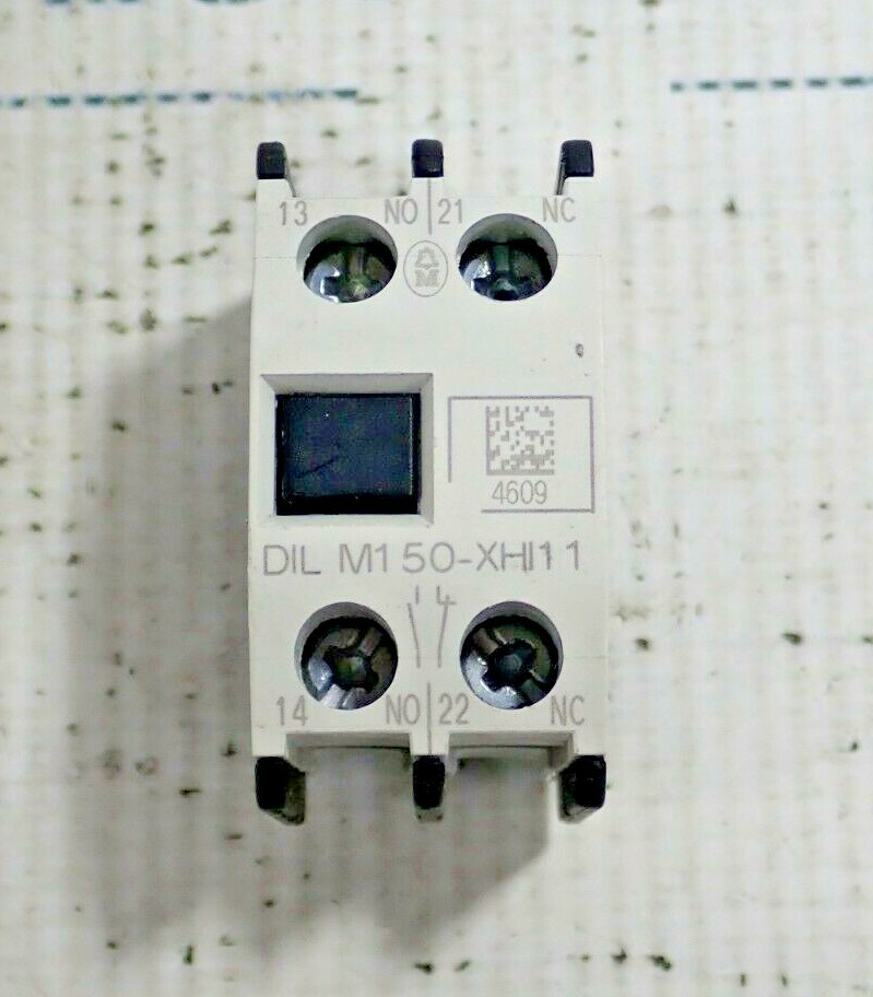 MOELLER DIL M150-XHI11 AUXILIARY CONTACT BLOCK 600VAC 250VDC