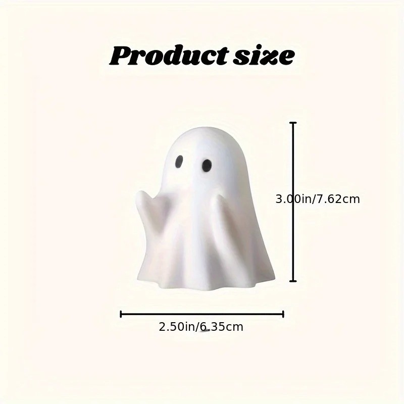 Cute Ghost Pen Holder Funny Desktop Pencil Organizer Office Decor