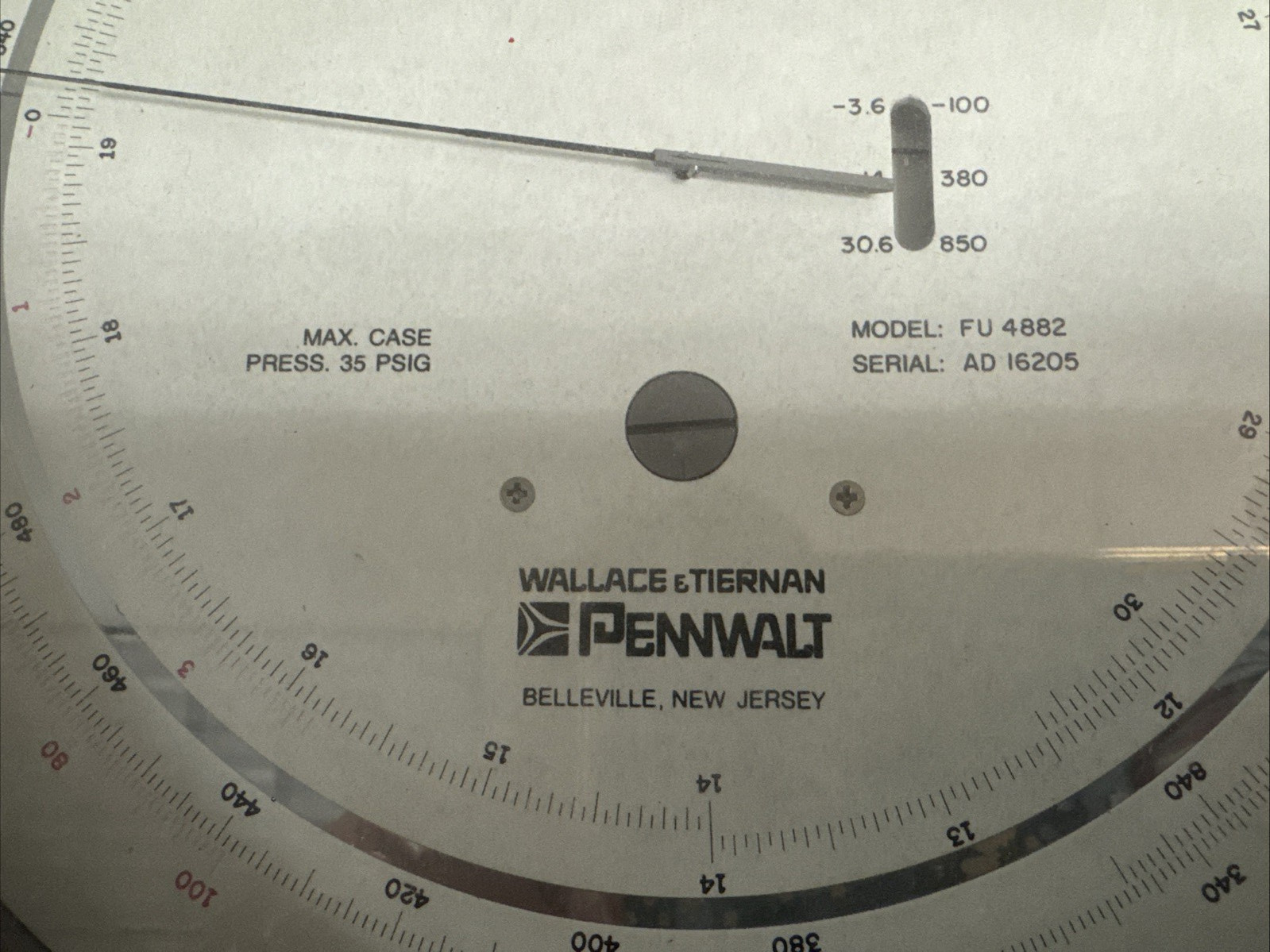 Wallace & Tiernan Pennwalt Portable Pneumatic Calibrator, FU4882, (item #262)