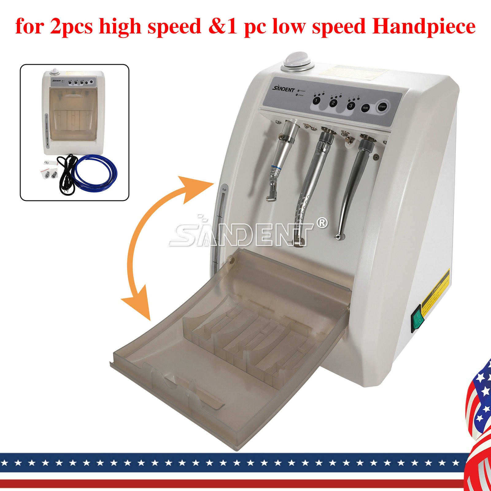 Dental Automatic Handpiece Maintenance Lubrication System Oiling Cleaner Machine