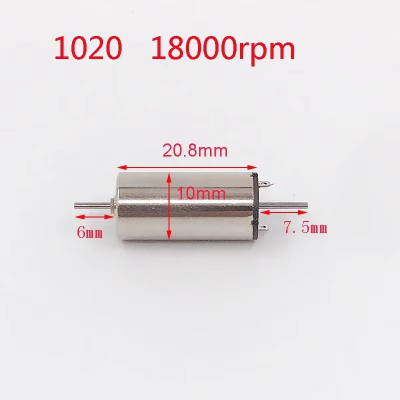 Micro 1PC 816 1015 1020 1215 1524 1725 Coreless Motor High Speed Dual-Shaft DIY