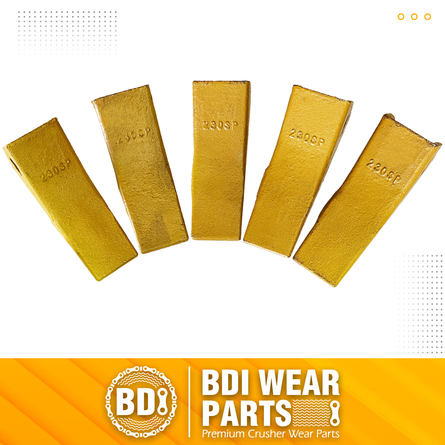 230SP Bucket Teeth (5 Pack) Cast or Forged + 23FP Pins 230CSP Fit Deere Case JCB