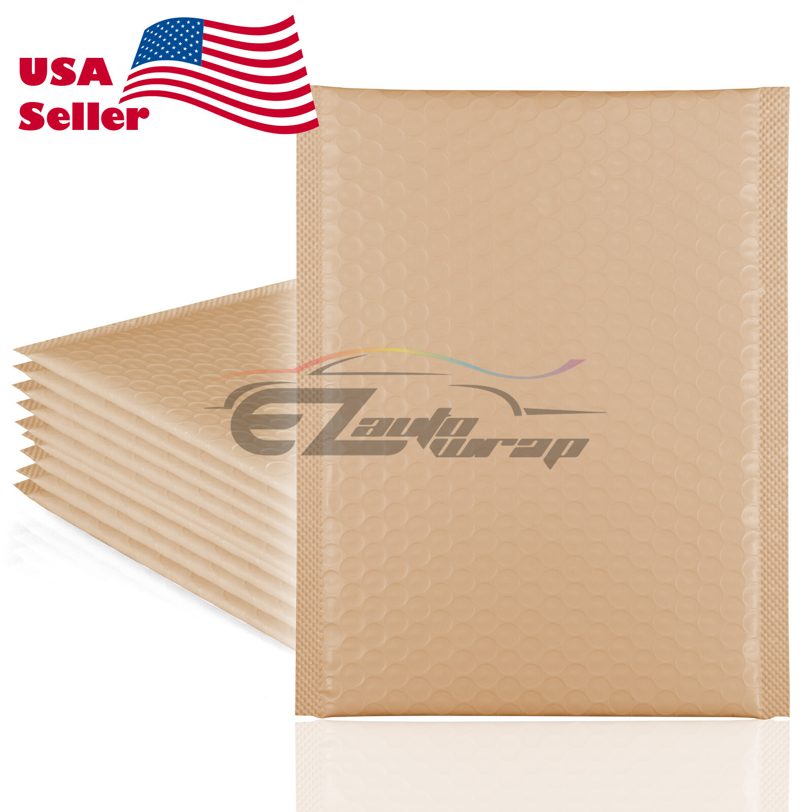 ANY SIZE# Beige Poly Bubble Kraft Padded Mailers Mailing Shipping Envelopes Bags