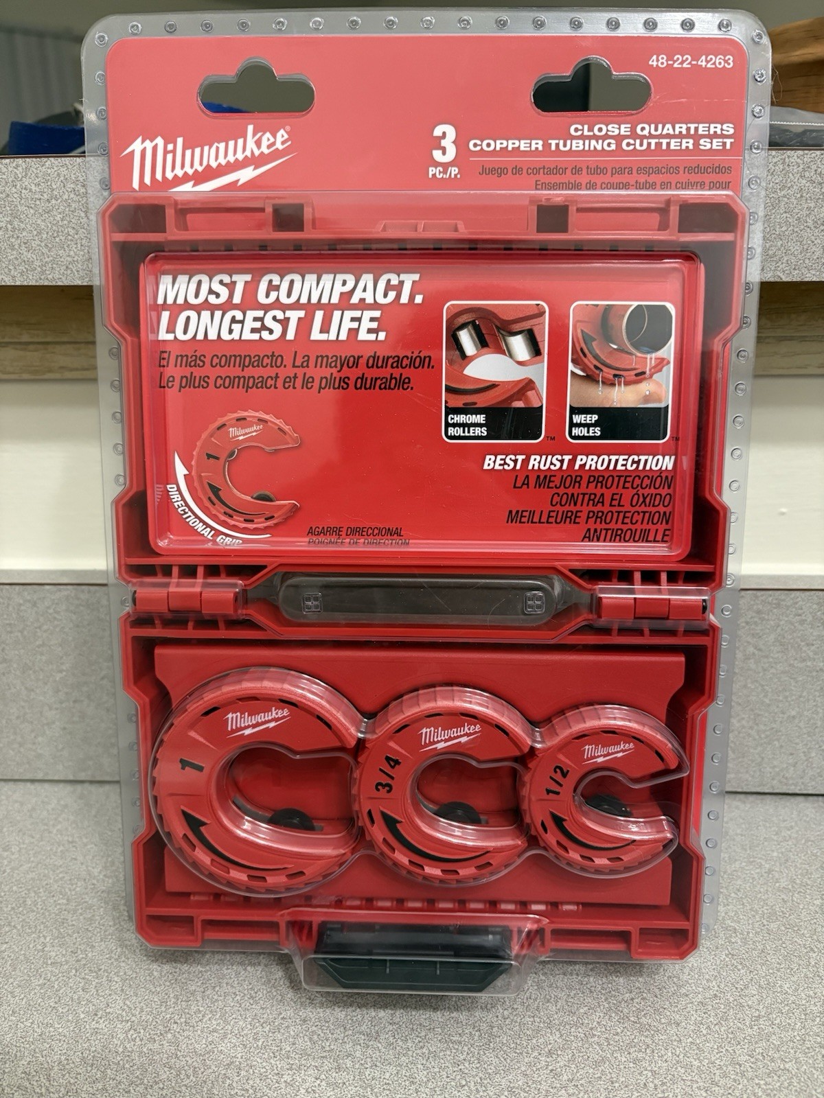 Milwaukee 48-22-4263 Close Quarters Tubing Cutter Set (3 Piece)*New