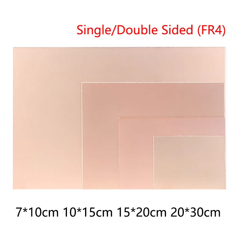 FR4 Copper Clad Plate Laminate PCB Circuit Board 7x10cm 10x15cm 15x20cm 20x30cm