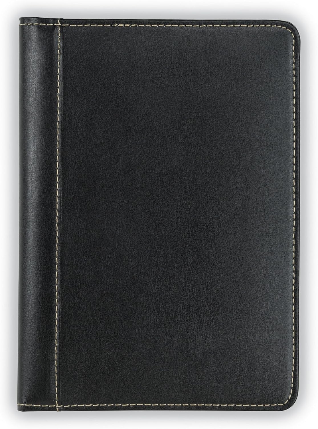 Leather Portfolio, Mini Size Business Interview Professional Padfolio – Black
