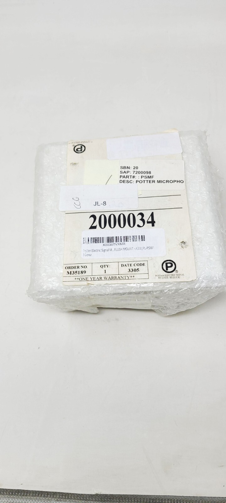 Potter Electrical Signal, PSMF Clearance PSM-F Microphne Flush