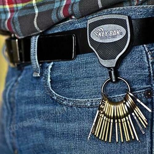 2 Pack -Key-Bak Super 48 Heavy Duty Retractable Reel w Kevlar Cord USA Made S48K