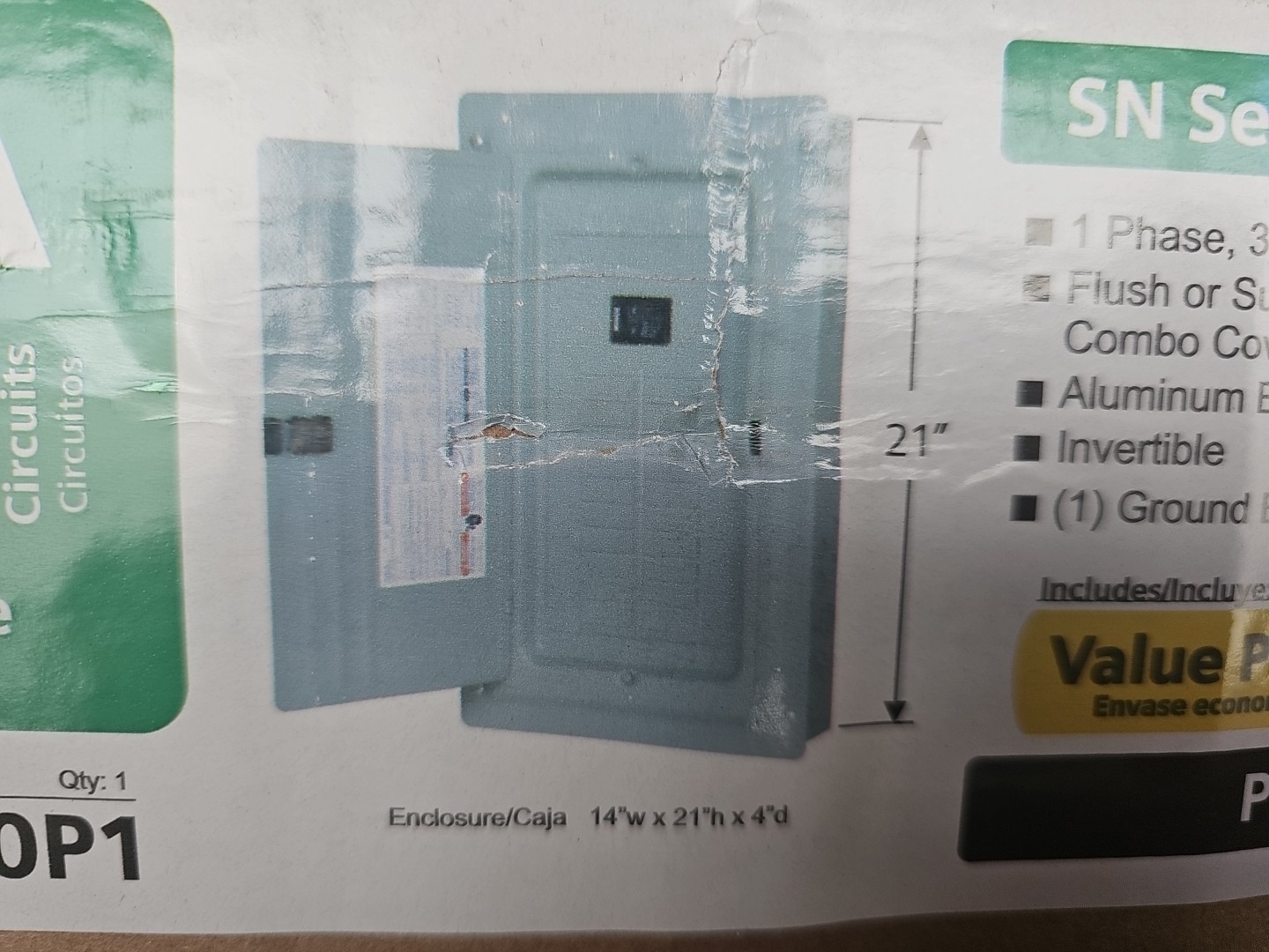 Main Breaker SN Series 100 A 20Space 20Circuit Plug-On Neutral Read DESCRIPTION