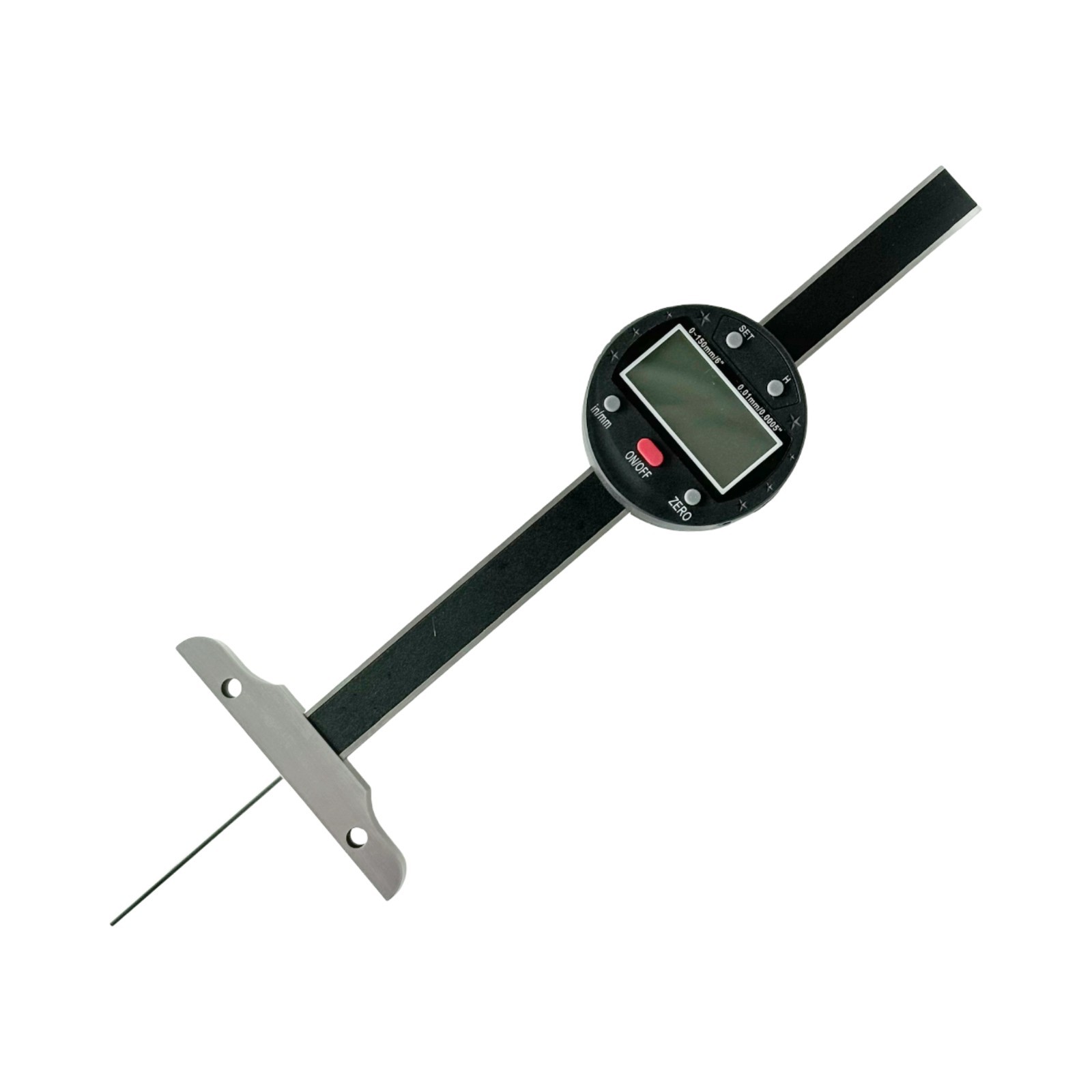 Digital Depth Gauge 0-150mm / 0-6 in ,Electronic Depth Measuring 0.005″/0.01mm