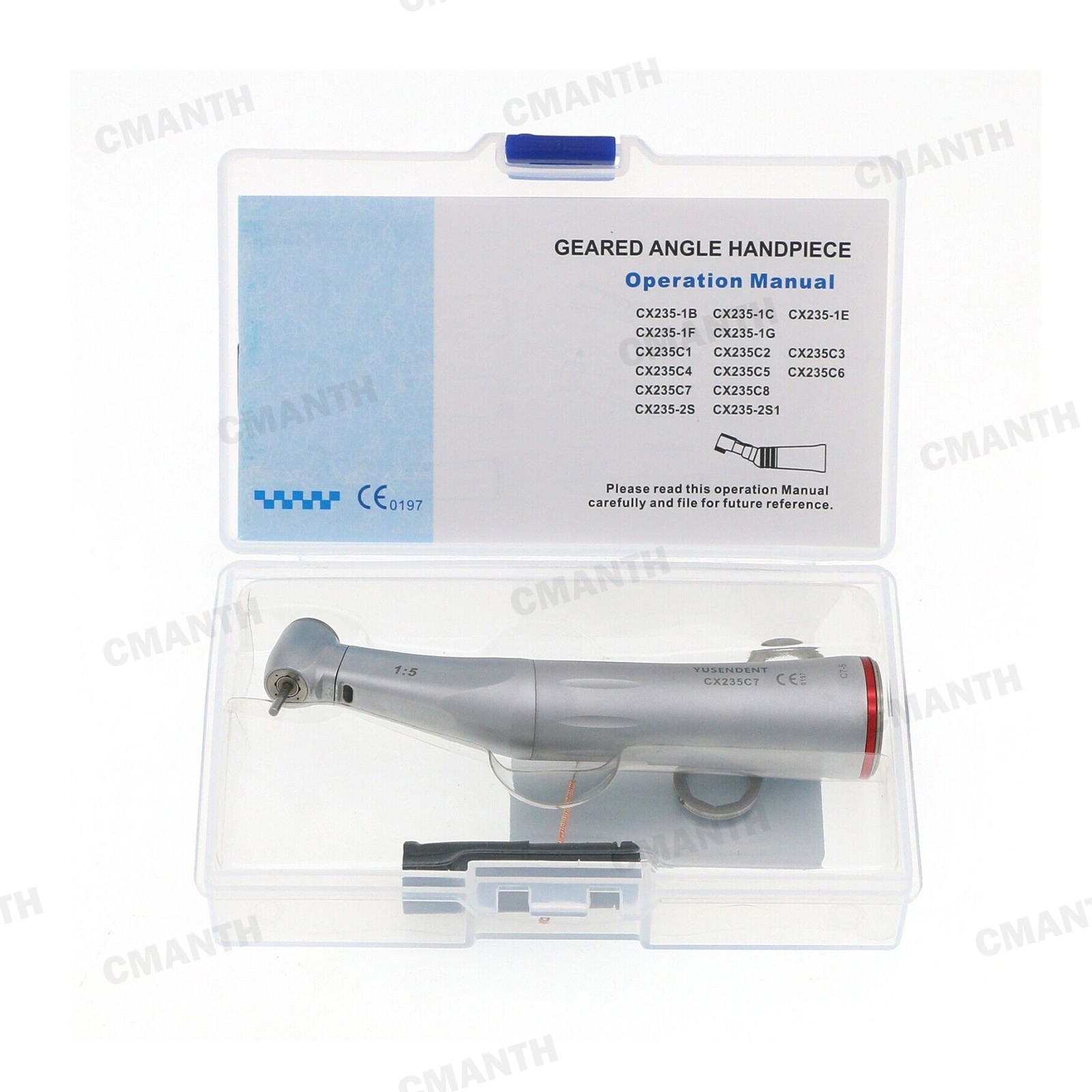 COXO Dental 1:5 Electric Increasing Speed Handpiece Fiber Optic Contra AngleC7-5