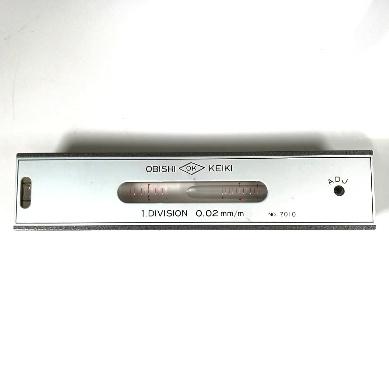 OBISHI KEIKI Precision Level 1DIV. 0.02mm/m No.7010 Machinist Tool JAPAN BA255T
