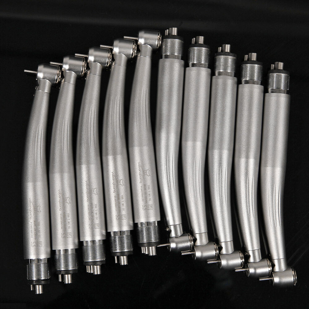 1-10 Yabangbang E-generator Dental LED Fiber Optic High Speed Handpiece 4 Holes