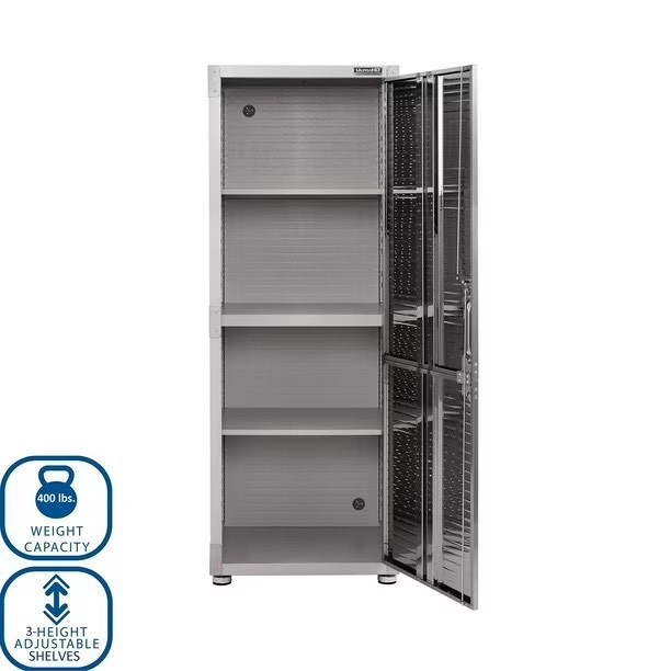 Seville Classics UltraHD Steel Storage Cabinet Locking 24x18x66 400 lb